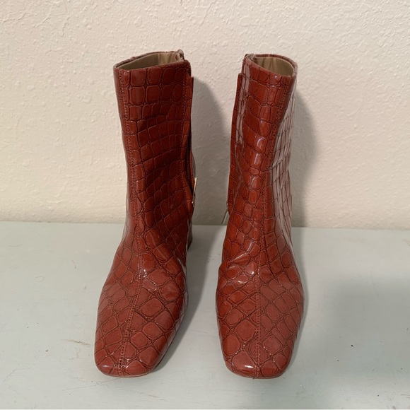 Sam Edelman Croc Textured Booties - Picture 8 of 9